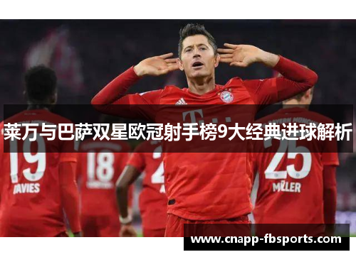 莱万与巴萨双星欧冠射手榜9大经典进球解析