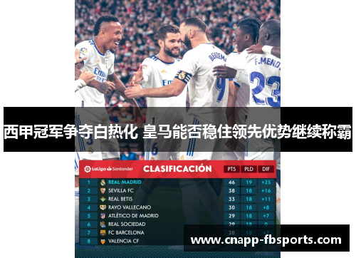西甲冠军争夺白热化 皇马能否稳住领先优势继续称霸